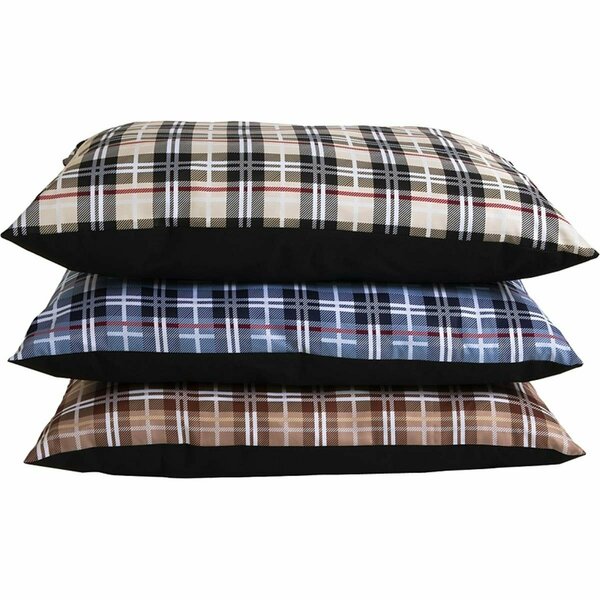 Perfectpet 29 x 40 in. Traditional Plaid Dog Pillow Bed, 10PK PE3241126